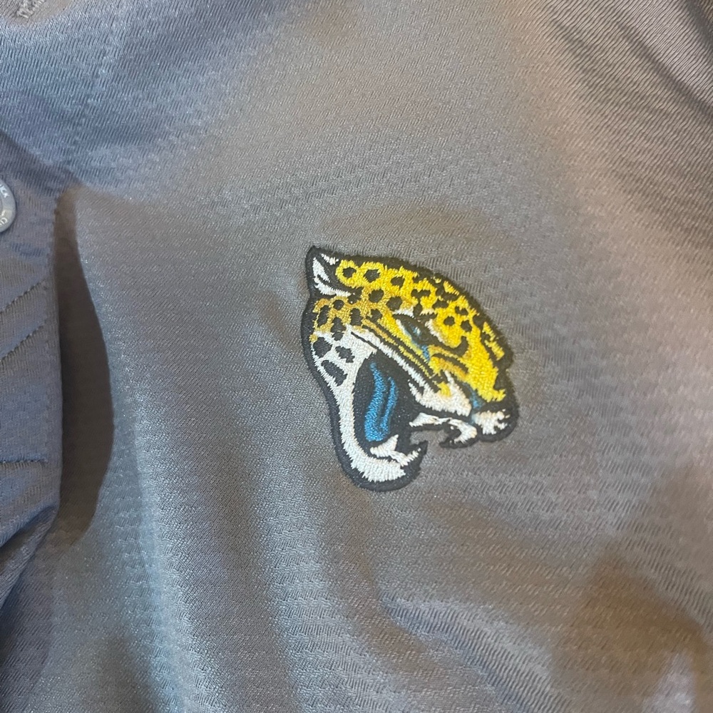 Cutter & Buck Tan Polo Shirt Classic Casual Style Jacksonville jaguar’s NFL